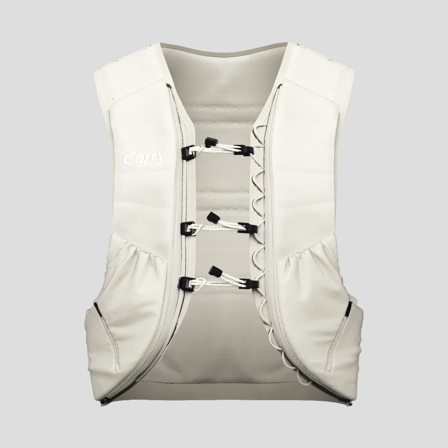 The Carry Vest shell in cream render