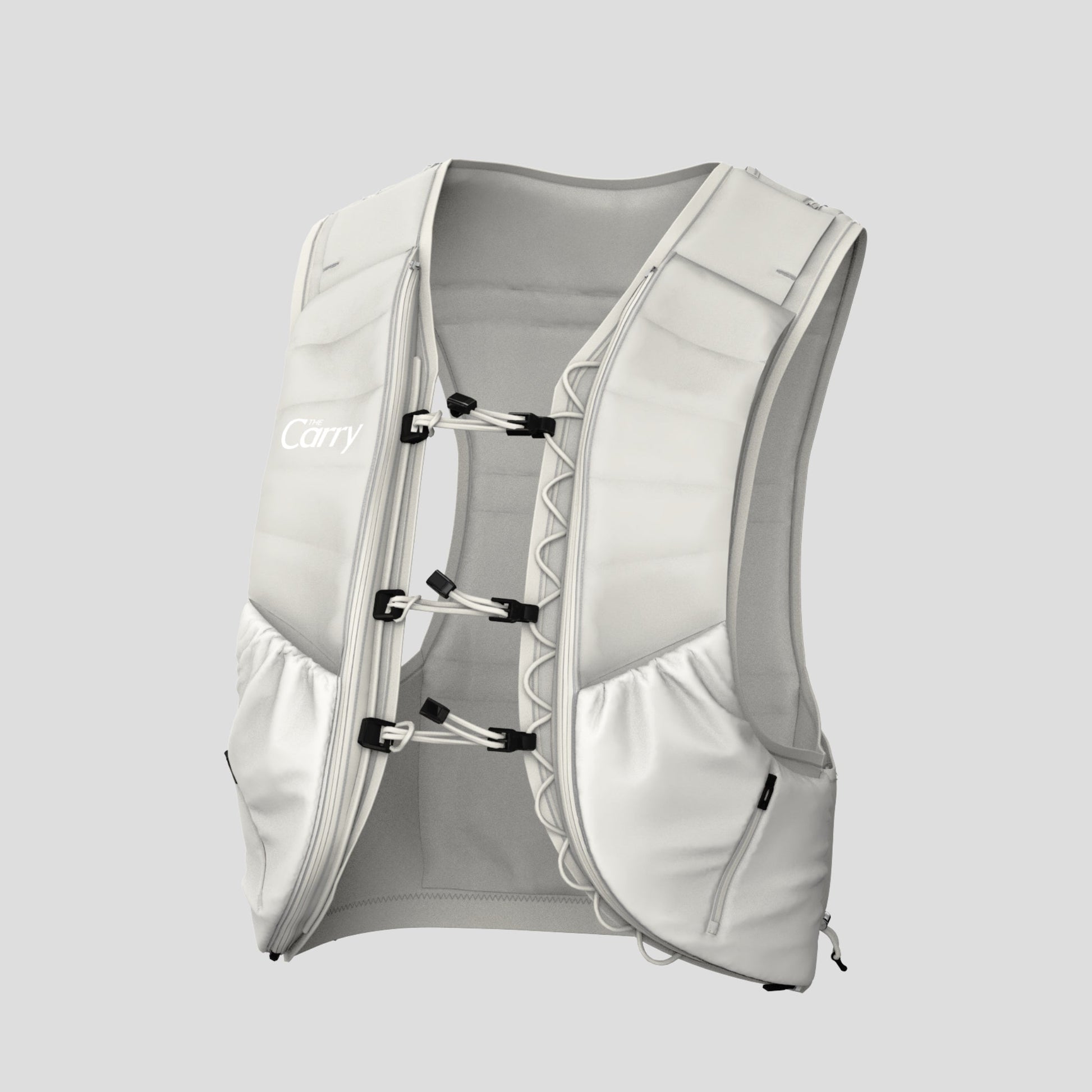 The Carry Weighted Vest-Cream Render-angled