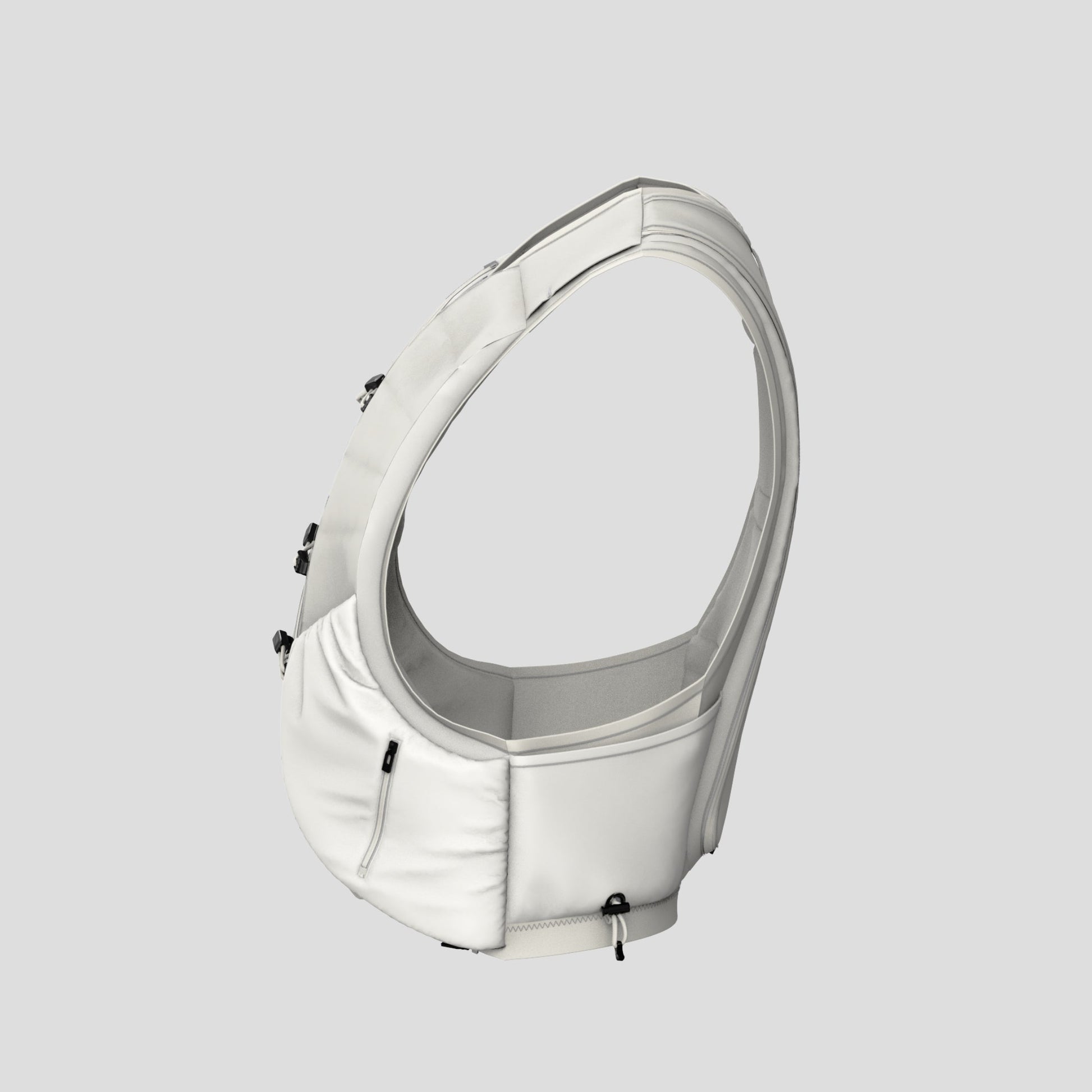 The Carry Weighted Vest-Cream Render-side